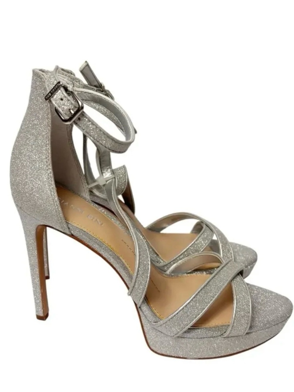 Gianni Bini Silver High Heel Size 7